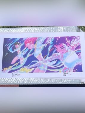 K Pop Demon Hunters Visual limited Edition Concept Art Signed By both Directors